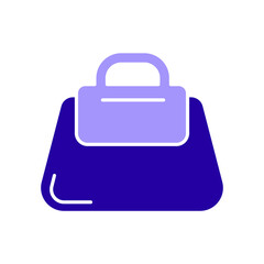 Icon a purse, isolated against a clean background.