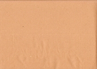 Beige kraft paper texture background. Abstract textured backdrop with creases, stains, grain, dust particles. Empty abstract overlay background