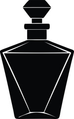 perfume bottle for men silhouette vector illustration