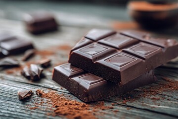 Dark Chocolate Bars: Rustic, Gourmet, and Indulgent