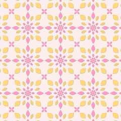 Background design fabric pattern, Thai pattern, floral pattern