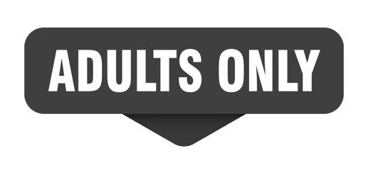 Fototapeta premium adults only sticker. adults only sign on transparent background