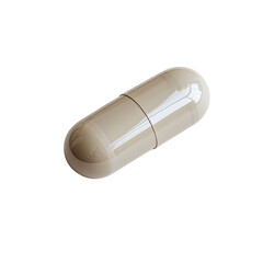 Beige capsule pill