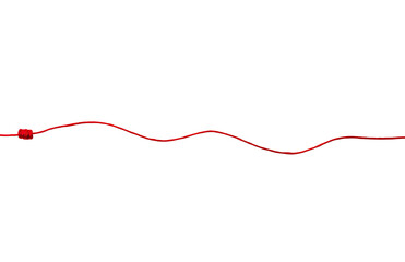 Red wavy line graphic