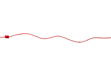 Red wavy line graphic