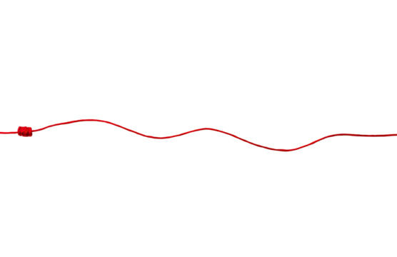 Red wavy line graphic