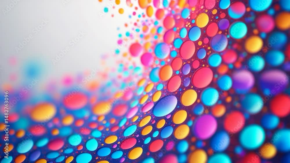 Poster bokeh background featuring colorful lights for animation purposes.