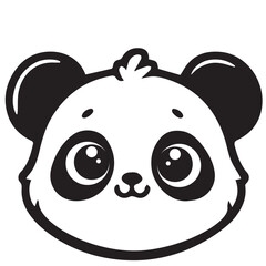 panda face vector