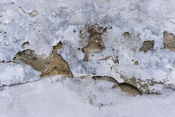 old wall with peeling paint