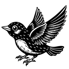 vector illustration of a bird