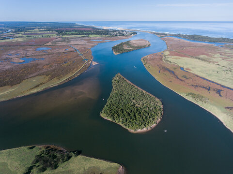 Looking Down on Snowy River Mouth at Marlo