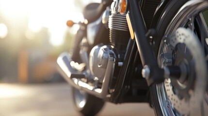 Obraz premium Close-up motorcycle engine