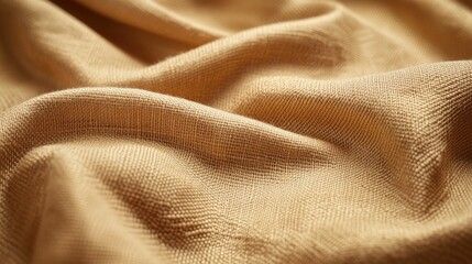 Soft, warm-toned fabric draped in folds