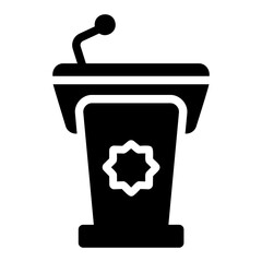 Obraz premium pulpit Solid icon