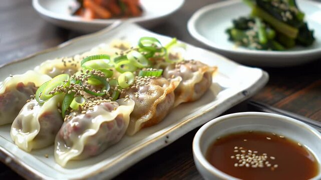 A serving of Korean mandu