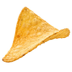 Nacho chip isolated on a transparent background
