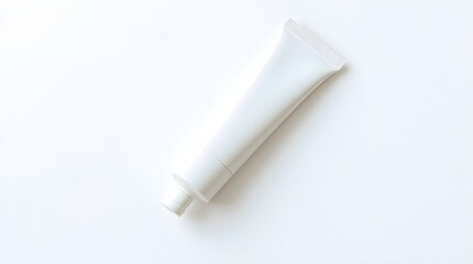 Clean White Tube Mockup Perfect for Cosmetic or Skincare Product Packaging Presentation