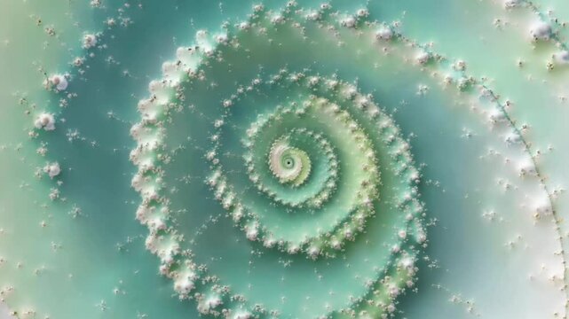 Abstract dreamy spiral fractal screen - rushing art
