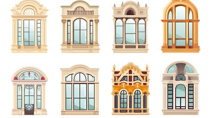 Obraz premium Architectural Glass Windows for Facade Decoration - BFFC B FE AED BFC