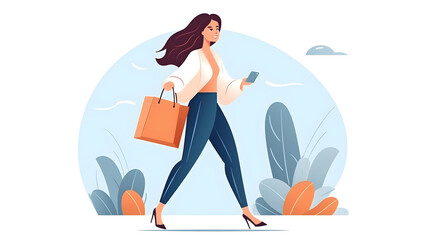 Professional Young Girl Visiting Bank with Large Credit Card - Financial Education Concept