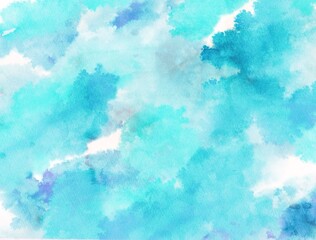 Light blue and blue watercolor background
