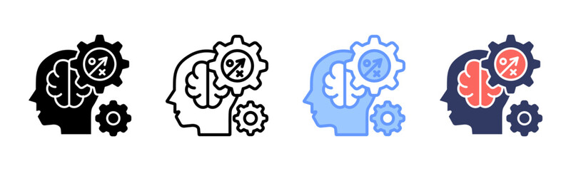 Strategic icon sheet multiple style collection