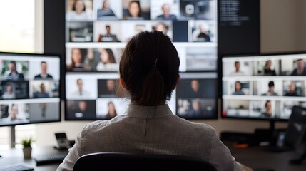 Remote team collaborating on digital data management in a collaborative workspace