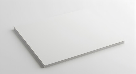 Abstract Geometric Composition With White Background and Shadows Creating a Minimalist Three-Dimensional Design