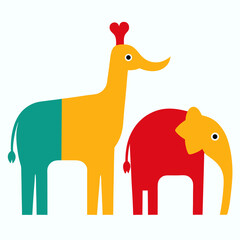 giraffe vector illustration