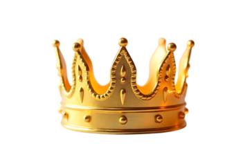 Golden Crown Regal Symbol of Power and Royalty