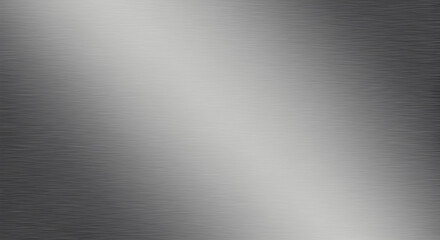 Abstract Metallic Surface with Polished Silver Texture and Gradual Light Effect