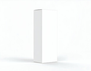 Naklejka premium A blank white 3D box used for packaging or product design illustration mockup