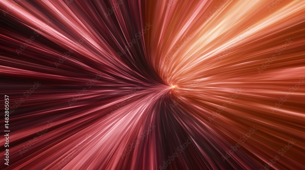 Poster the image contains an abstract design of radiating lines that converge at a central point, transitio