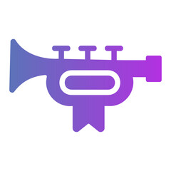 Obraz premium trumpet Gradient icon