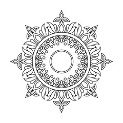 Timeless Mystic Swirls Mandala for Coloring Book Page