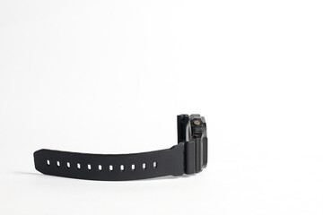 broken watch isolated on white background