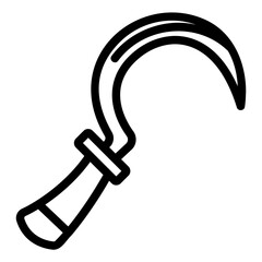 sickle Line Icon