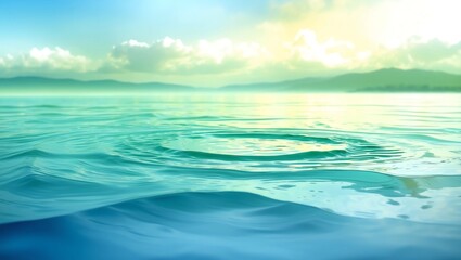 Obraz premium Water Vector Background Calm Clear 