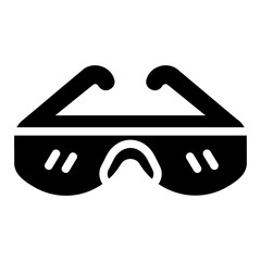 safety glasses Solid icon