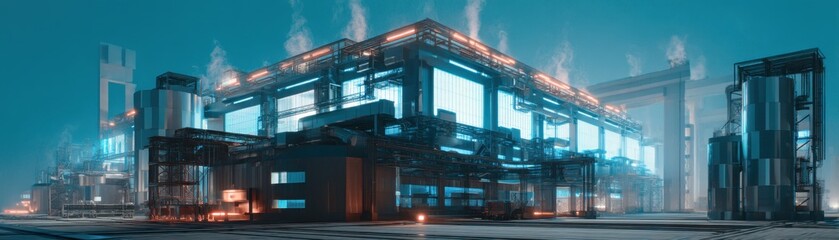 An AIgenerated concept of the most advanced factory ever built