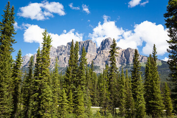 Castle Mountain in Banff National Park, Alberta, Canada