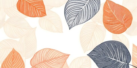 Obraz premium Ankara Fabric with Red and Yellow Swirl Patterns Showcasing Traditional African Textile Design for Fashion and Decor seamless pattern with autumn leaves