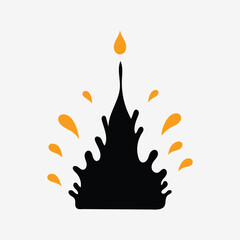  Colorful ink drop explosion in water high contrast