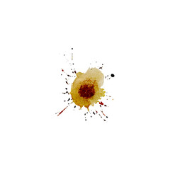 Grunge Coffee Stain. Abstract Vintage Coffee Spill & Splash Texture. Vintage Coffee Stain Effect.