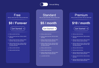 Price List Templates for PowerPoint, Subscription plans and pricing table web template, Free Pricing Table Templates to Download, Vector Pricing Table Template Stock Illustration