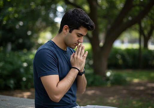 Peaceful Reflection: A Moment of Serenity in Nature - Powered by Adobe