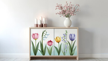 Spring Equinox Day: Furniture, Console, First Rays, New Beginning