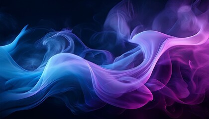 Fototapeta premium Abstract Blue Purple Smoke Swirls