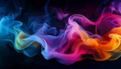 Fototapeta premium Abstract Colorful Smoke Swirls