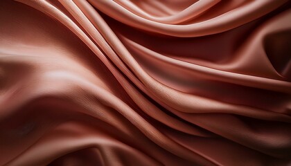 Fototapeta premium Draped Peach Silk Fabric Texture